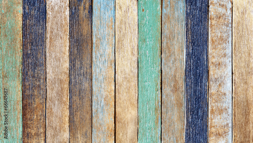 Fototapeta Colorful Wooden Plank