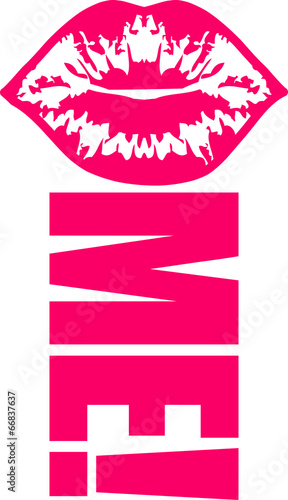 Fototapeta Kiss Me Cool Logo