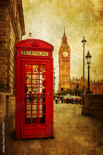  nostalgisch texturiertes Bild von London