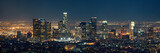 Los Angeles at night poster