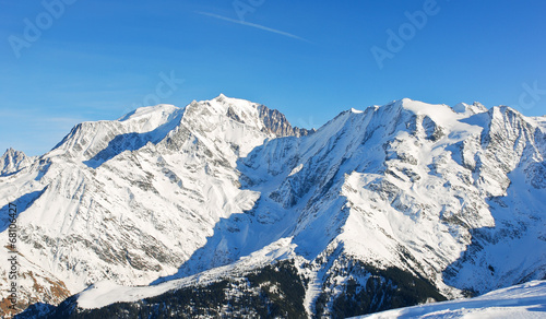 Fototapeta MontBlanc mountain in Alps