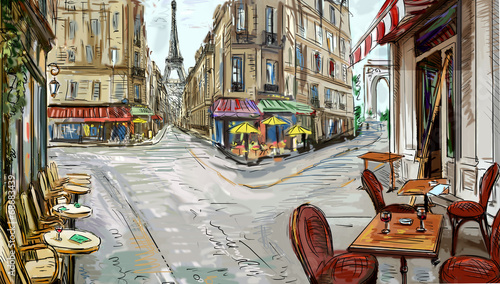 ulica-w-paris-ilustracja