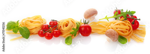 Fototapeta Italian cooking and ingredients horizontal banner
