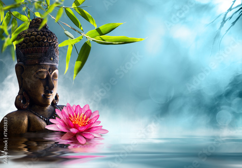 Poster Buddha in der Meditation