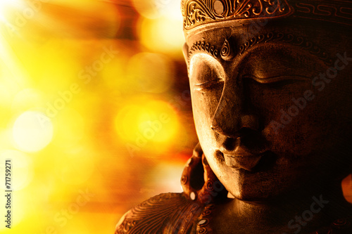 Poster Bronze Buddha-Statue