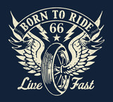 Born To Ride Motorcycle poster