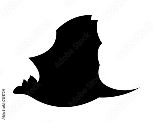 Fototapeta Dracula Bat Flying Silhouette