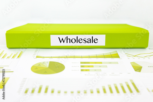 Wholesale documents, graphs analysis and marketing report