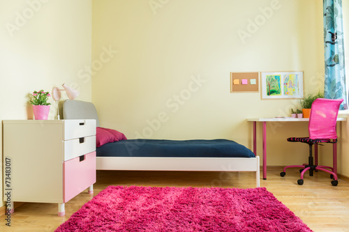 Fototapeta Cute room for schoolgirl