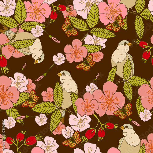 modele-sans-couture-de-fleurs