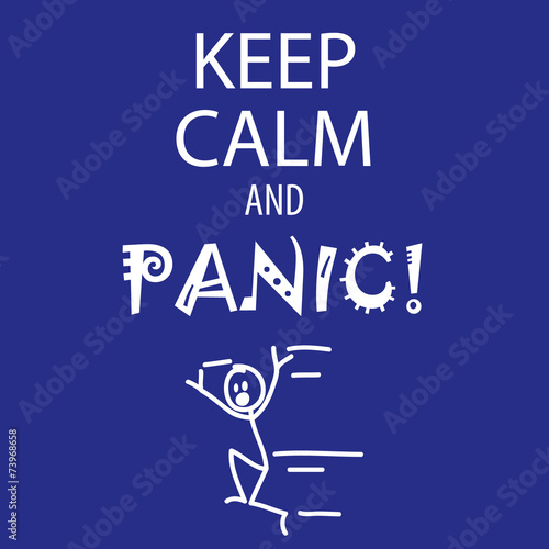 Fototapeta Keep calm and panic