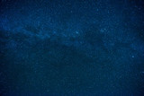 Blue dark night sky with many stars poster