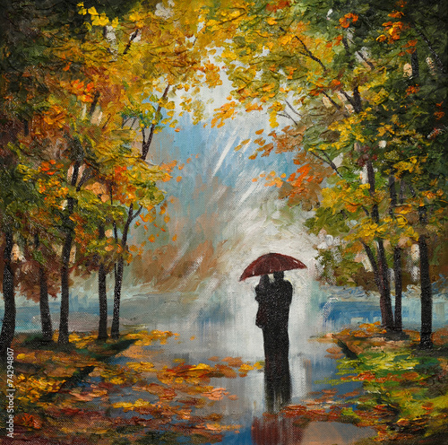 oil-painting-on-canvas-couple-in-the-forest