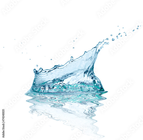 water splash drop blue liquid