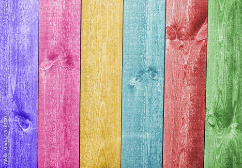 Fototapeta Wood plank colorful texture background