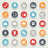 Communication icons. poster