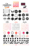 200 elements of Hipster elements poster