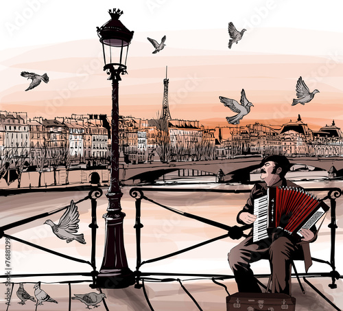 akordeonista-grajacy-na-pont-des-arts-w-paryzu