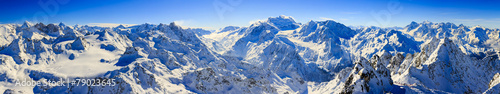 Fototapeta Swiss Alps, panorama from Mont Fort