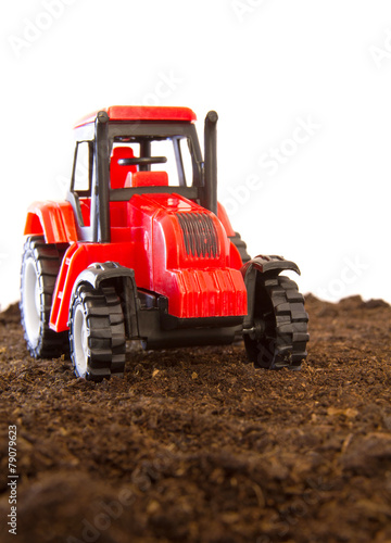 Fototapeta toy tractor