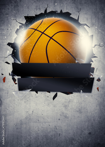 Obraz Fotograficzny Basketball background