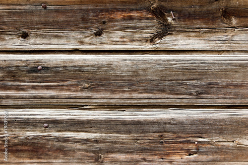 Fototapeta Plank background. Old wood fence closeup texture.