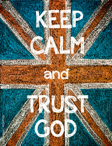 Fototapeta Keep Calm and Trust God