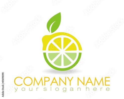 lemon orange fruit logo image vector © vector_factory