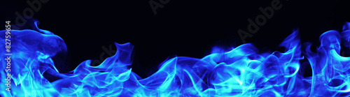 Fototapeta burning fire flame on white background