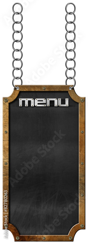 menu-zywnosci-tablica-z-lancuchem
