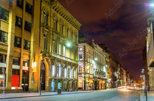 Poster Dale Street, a street in the Commercial Centre of Liverpool, Eng