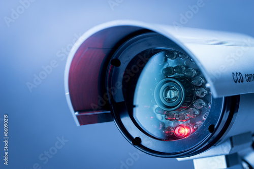 Security CCTV camera in office building © alice_photo
