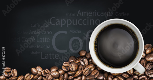 Fototapeta beverage coffee and tea background