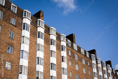 Art Deco Apartments London A Diagonal View Looking Up At Block Art Deco Apartments London A Diagonal View Looking Up At Block Of 1930 S