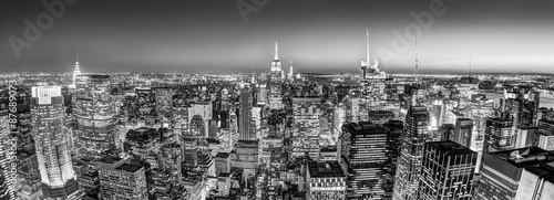 New York City Manhattan downtown skyline.