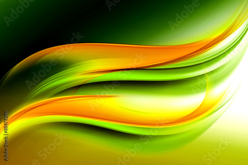 fondo-abstracto-verde-ola-amarilla