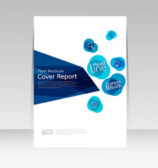 Vecteur : Vector design for Cover Report Annual Brochure Flyer in A4 size