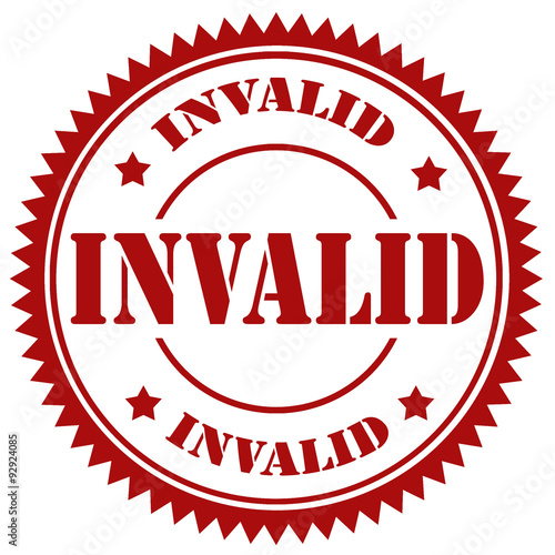 "Invalidstamp" Stock image and royaltyfree vector files on Fotolia