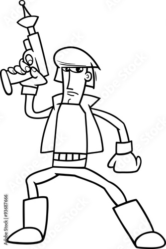 science fiction coloring pages to download - photo #24