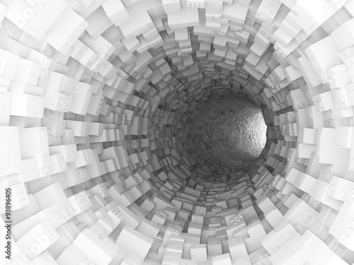 abstrakcyjny-tunel-3d-powiekszajacy-pomieszczenie