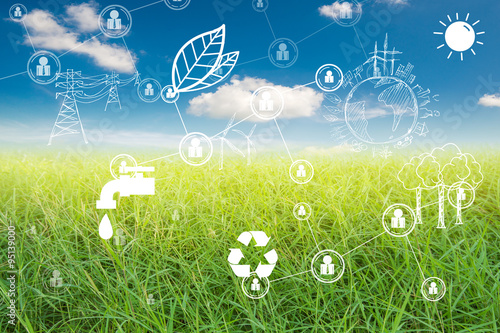 Save earth concept