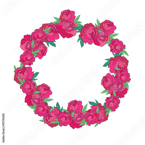 "Floral wreath" Stock image and royalty-free vector files on Fotolia