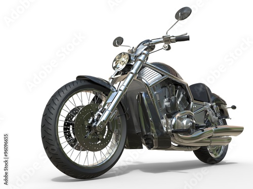 Powerful Vintage Motorcycle - Closeup