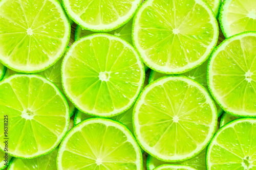 Lime slices background