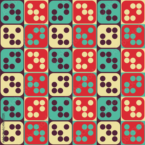  Seamless Square and Circle Pattern