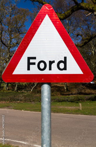 Ford warning road sign #10