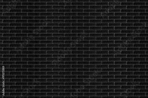 Lacobel Black brick wall