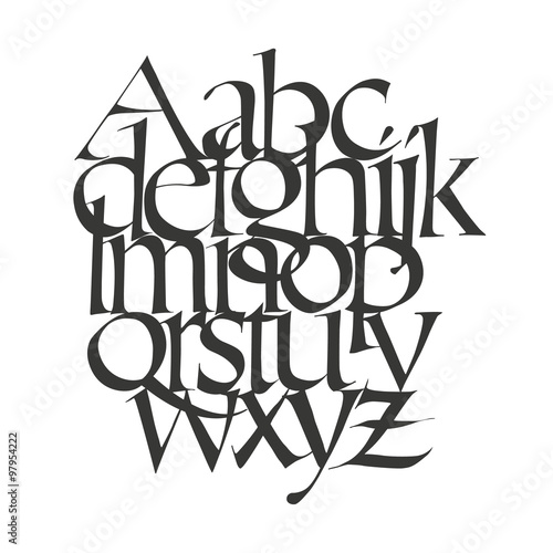 Calligraphie romaines.