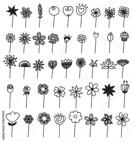 "Flower doodle" Stock image and royalty-free vector files on Fotolia