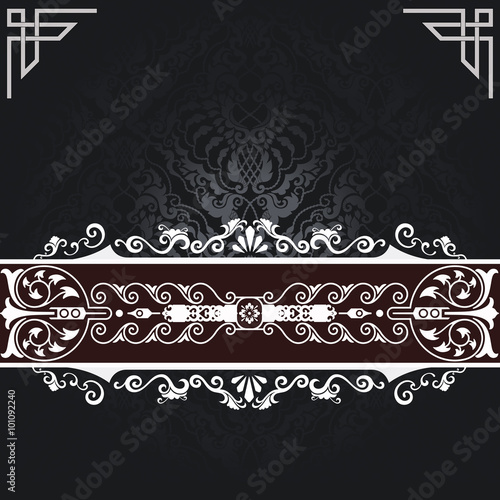 "Black and white vintage background." Stock photo and royalty-free